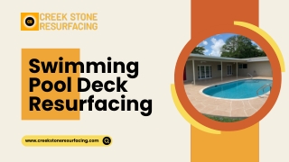 Swimming Pool Deck Resurfacing by Creek Stone Resurfacing