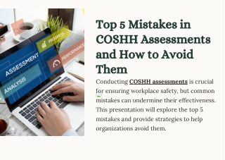 Top 5 Mistakes in COSHH Assessments and How to Avoid Them