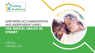 Supported Accommodation and Independent Living for Mental Health in Sydney