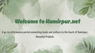 welcome to hamirpur net