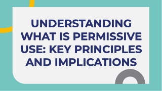 understanding what is permissive