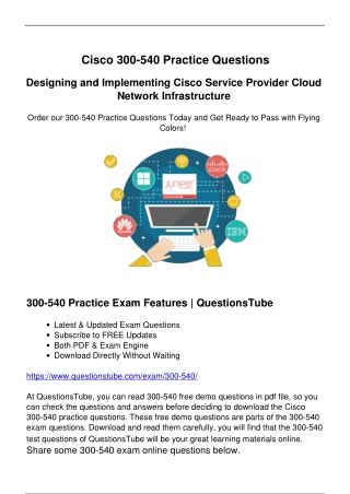 Brilliant Cisco 300-540 Exam Questions - The Best Way to Achieve Success