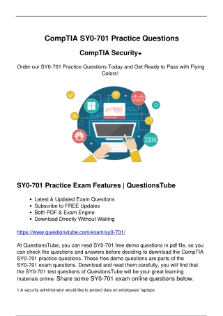 Brilliant CompTIA SY0-701 Exam Questions - The Best Way to Achieve Success