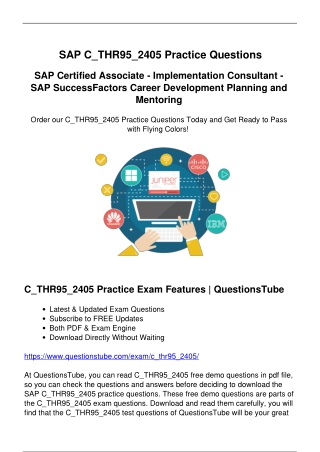Brilliant SAP C_THR95_2405 Exam Questions - The Best Way to Achieve Success