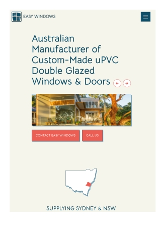 UPVC double glazed windows Sydney