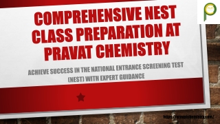 comprehensive nest class preparation at pravat chemistry