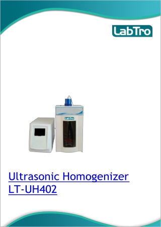 Ultrasonic Homogenizer LT-UH402