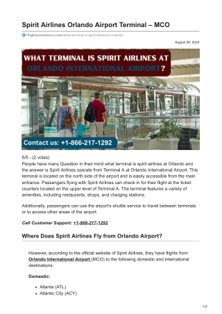 Spirit Airlines Orlando Airport Terminal