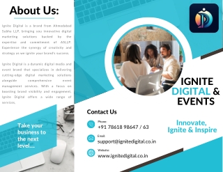 IGNITE DIGITAL & EVENTS (Dynamic Digital Media and Event Brand)
