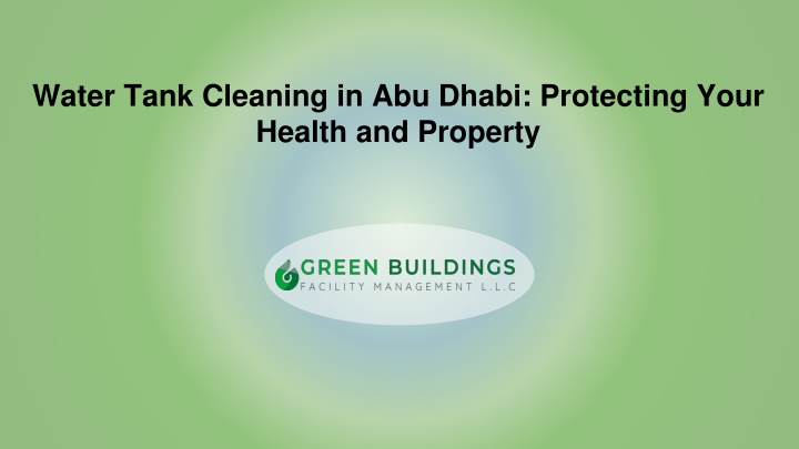 water tank cleaning in abu dhabi protecting your