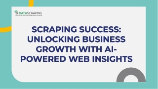 How to Leverage AI for Web Scraping to Boost Business Growth?