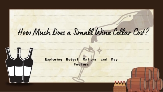 How Much Does a Small Wine Cellar Cost?