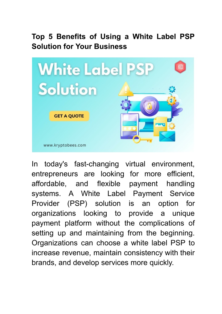 top 5 benefits of using a white label