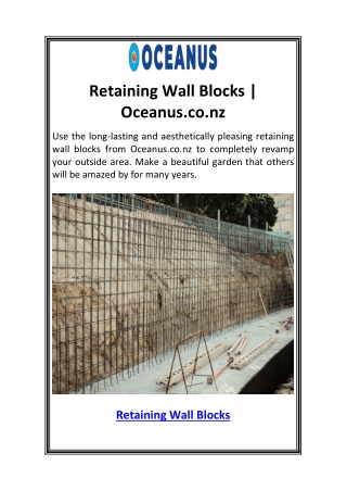 retaining wall blocks oceanus co nz
