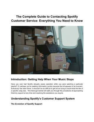 the complete guide to contacting spotify customer