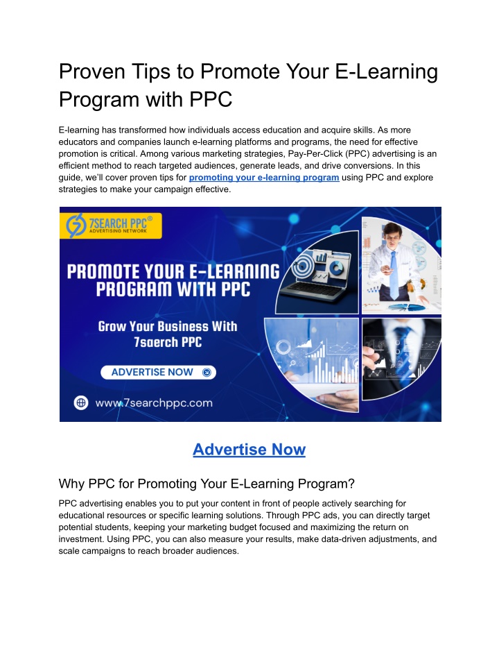 proven tips to promote your e learning program