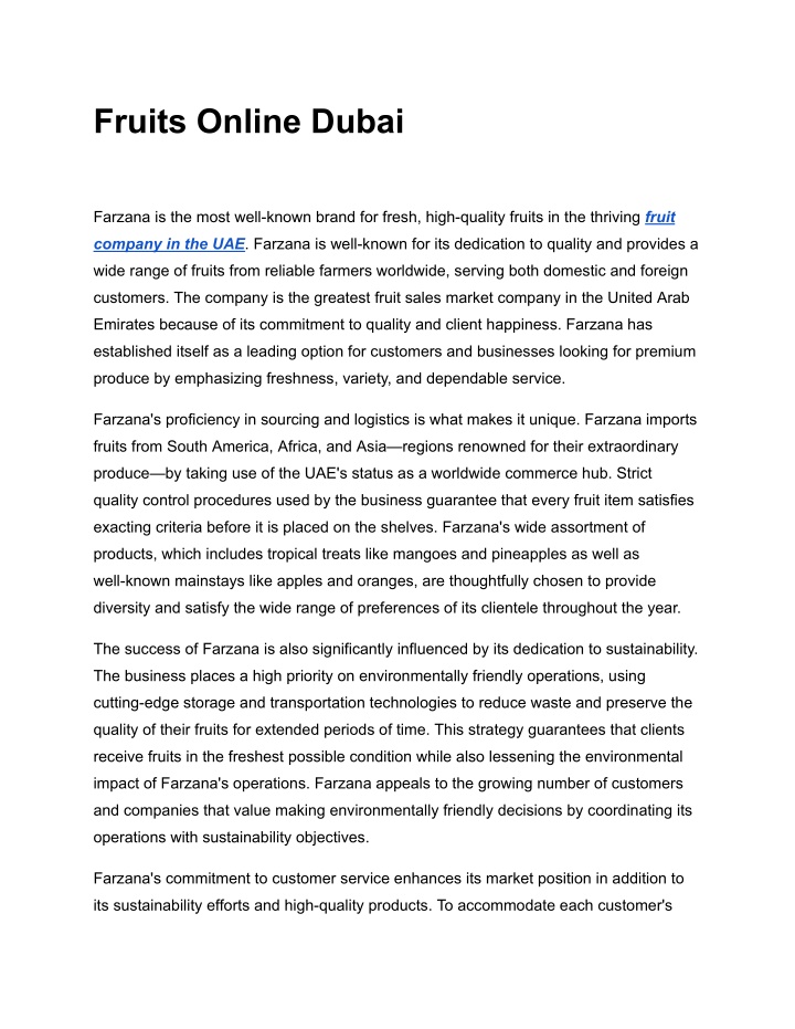 fruits online dubai