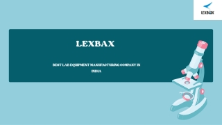 Find the Leading Lab Equipment Manufacturer in India