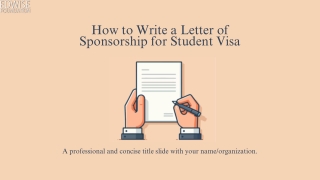 how to write a letter of sponsorship for student
