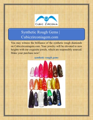 you may witness the brilliance of the synthetic