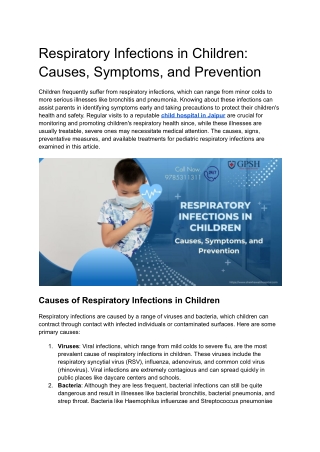 Respiratory Infections in Children_ Causes, Symptoms, and Prevention