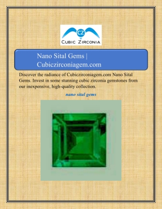 discover the radiance of cubiczirconiagem
