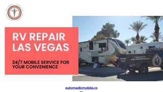 Emergency RV Repair Las Vegas: 24/7 Mobile Service for Your Convenience