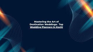 Why Hire Professional Wedding Planners in Kochi?