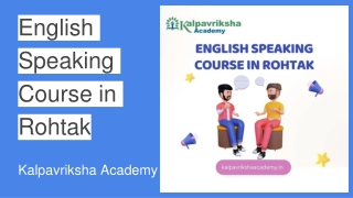 english speaking course in rohtak