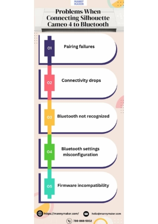 Problems When Connecting Silhouette Cameo 4 to Bluetooth