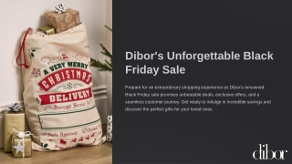 Dibor's Unforgettable Black Friday Sale