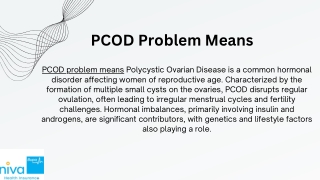 pcod problem means