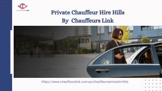 Private Chauffeur Hire Hills