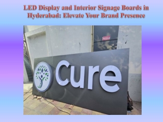 LED Display and Interior Signage Boards in Hyderabad Elevate Your Brand Presence