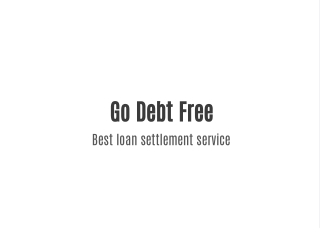 go debt free best loan settlement service