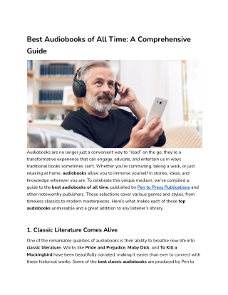 Best Audio books of All Time