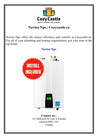 Navien Npe  Cozycastle.ca