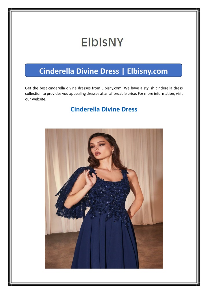 cinderella divine dress elbisny com