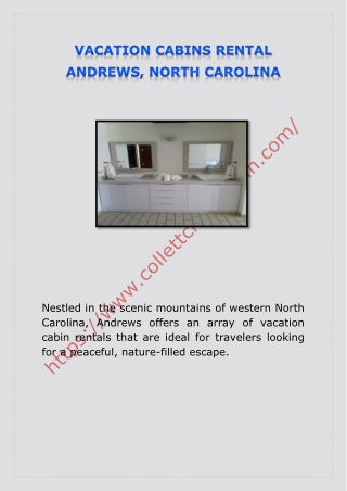 VACATION CABINS RENTAL ANDREWS, NORTH CAROLINA