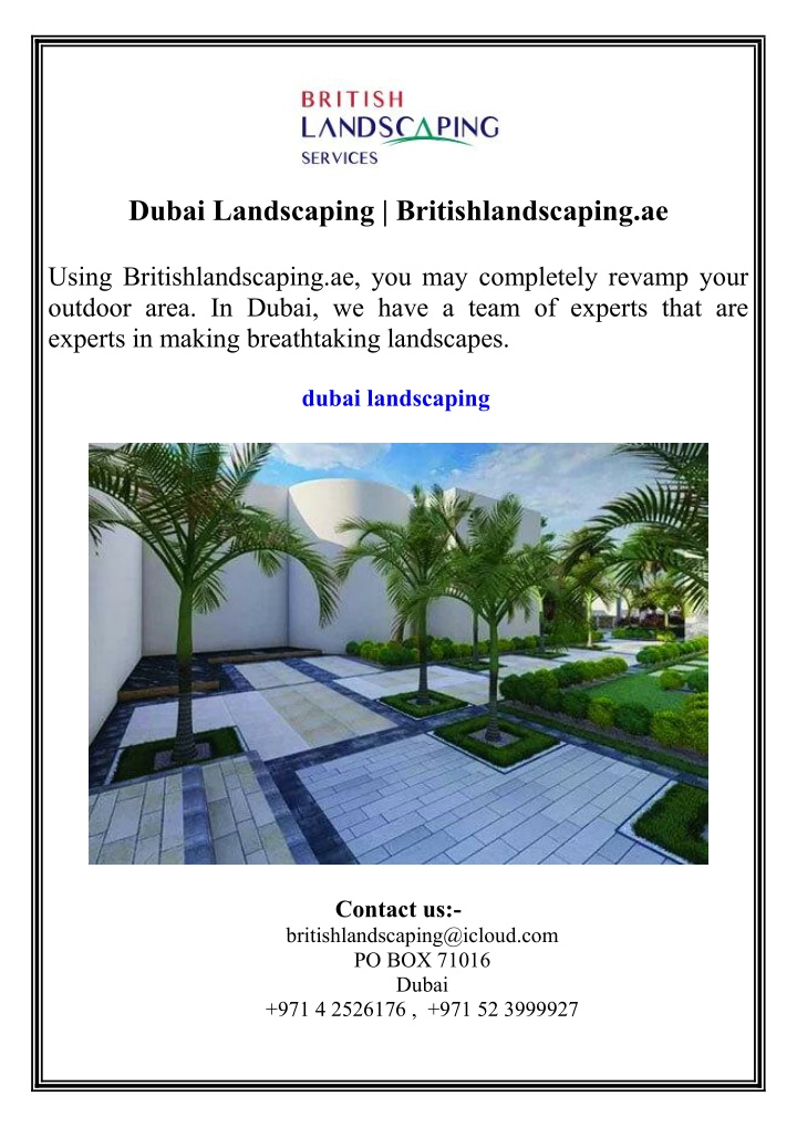 dubai landscaping britishlandscaping ae