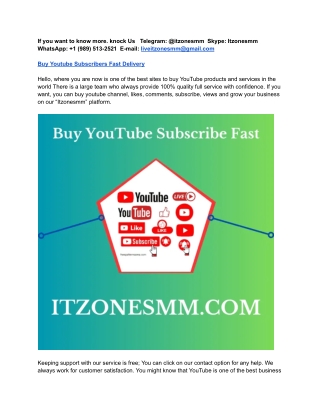 Buy YouTube Subscribers – 100% Safe & Effective