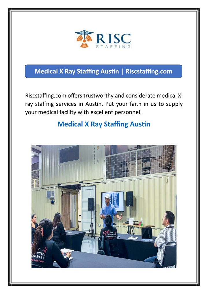 medical x ray staffing austin riscstaffing com