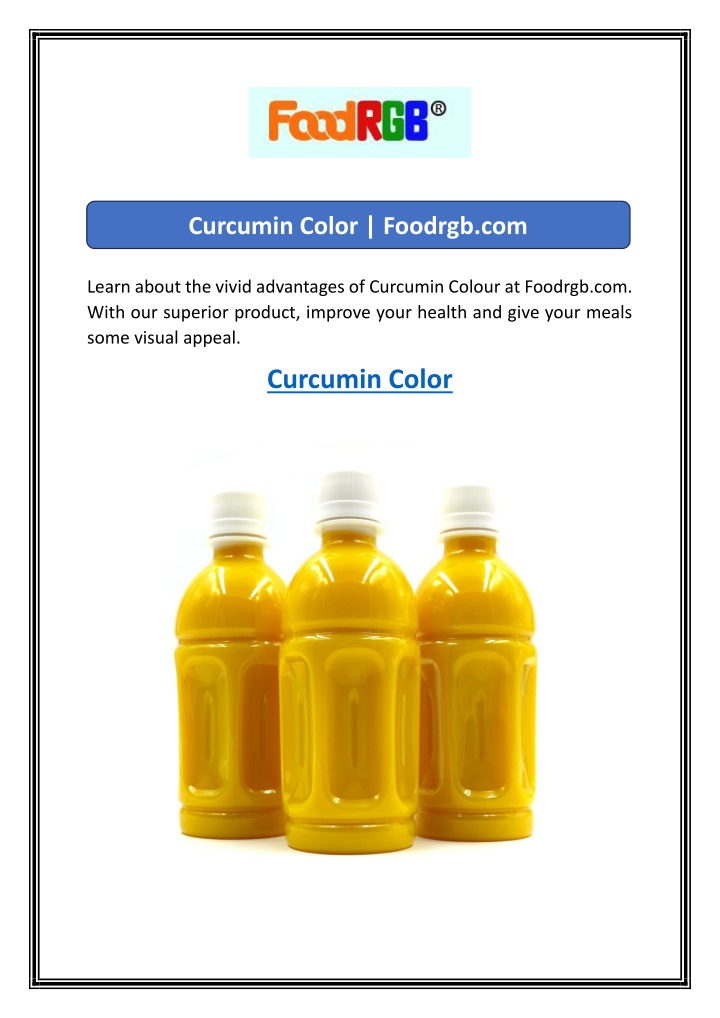 curcumin color foodrgb com