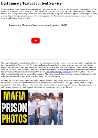 best inmate textual content service