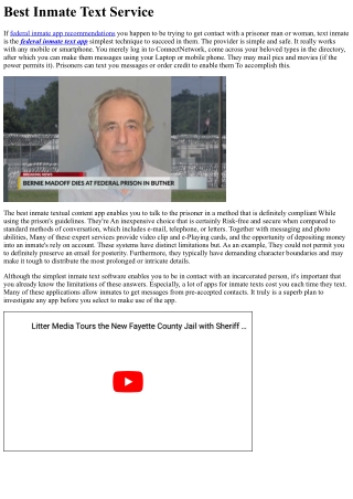 best inmate text service