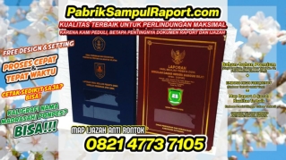 0821-4773-7105 Percetakan Map Raport Sampul Ijazah Awang