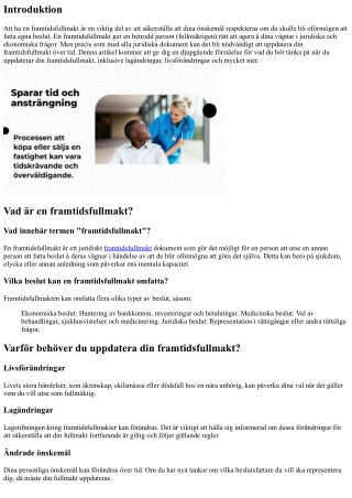 Att tänka på när du uppdaterar din framtidsfullmakt