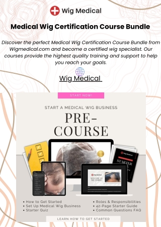 Medical Wig Certification Course Bundle | Wigmedical.com