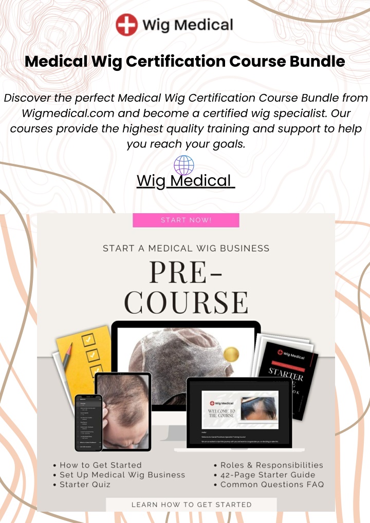 medical wig certification course bundle