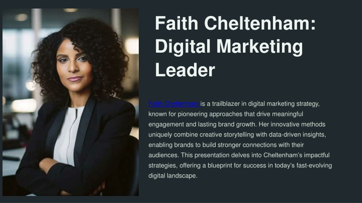 faith cheltenham digital marketing leader